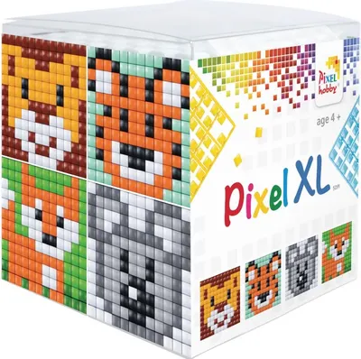 Set creativ cu pixeli Pixelhobby - XL, Cub, Fauna salbatica