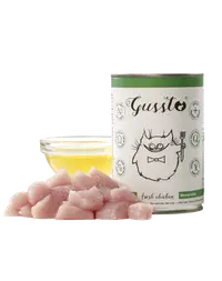 GUSSTO Cat Fresh Chicken conserve cu pui pentru pisici 6x400 g