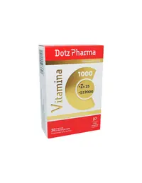 Vitamina C 1000mg Zn 25mg D3 2000UI, 30 comprimate, Dotz Pharma