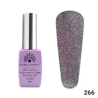 Oja semipermanenta Chameleon Disco 32D 8ml, 266 Engros