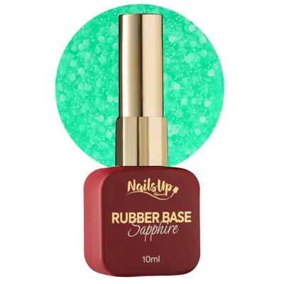 Rubber base NAILSUP Sapphire Flakes 017 10 ml