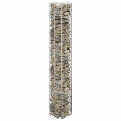 vidaXL Stâlp de gabion, Ø30x150 cm, oțel galvanizat, circular