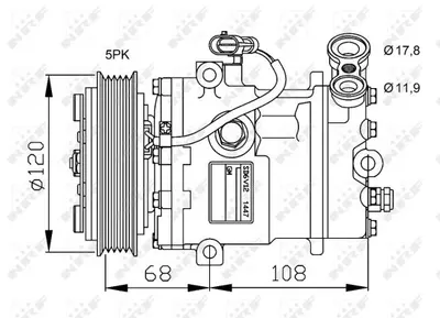 Compresor climatizare potrivit OPEL COMBO TOUR, COMBO MINIVAN, CORSA C, CORSA C HATCHBACK, TIGRA 1.2 1.4 09.00