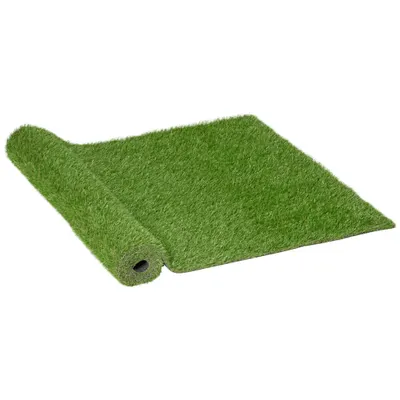 Outsunny Gazon sintetic artificial Mochetă pentru exterior/interior 3L x 1l m Iarbă înaltă densă 2,5 cm Verde | Aosom Romania
