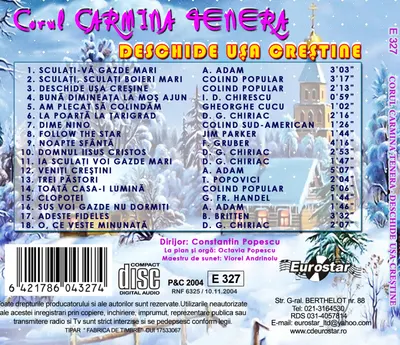 Corul Carmina Tenera - Deschide usa crestine