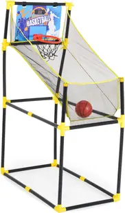 Set de joacă Moni Toys - Coș de baschet cu tabel electronic de marcat și minge