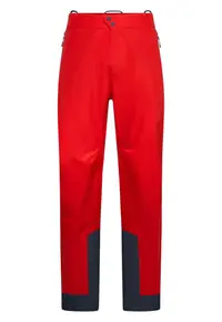 Pantaloni schi de tura barbati Crest Evo Shell - Rosu/Albastru