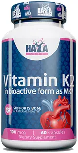 Vitamin K2-Mk7, 100 mcg, 60 capsule, Haya Labs