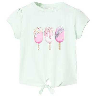 Tricou pentru copii, verde mentă deschis, 104
