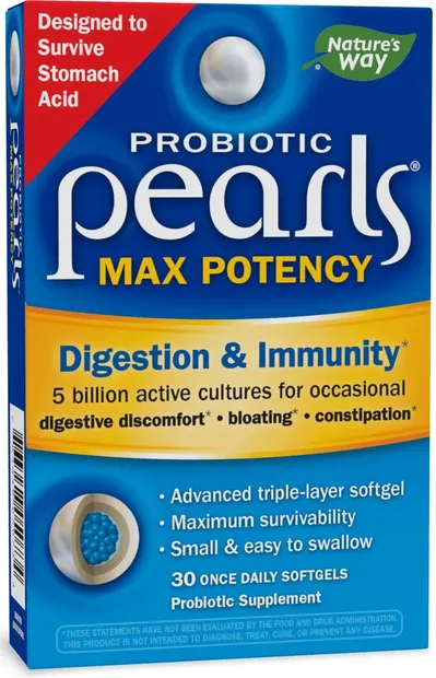 Probiotic Pearls Max Potency Digestion and Immunity, 30 capsule, Nature's Way