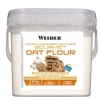 Făină de ovăz integrală, WEIDER, Gourmet, 1,9 kg, aroma Cookie