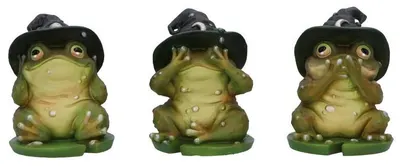 Set statuete Nemesis Now Adult: Humor - Three Wise Toads