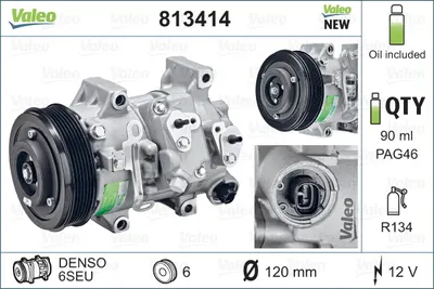 Compresor AC clima TOYOTA AURIS, AVENSIS, COROLLA, VERSO 1.4-2.0D intrre 2006-2018