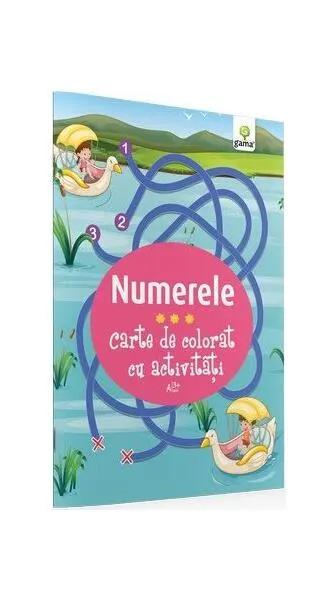 Carte de colorat cu activități. Numerele (3-5 ani) - Paperback - ***