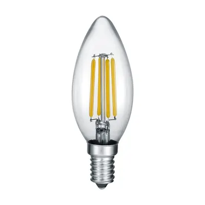 Bec LED/cu filament E14, cu lumină albă caldă 2 W Kerze – Trio