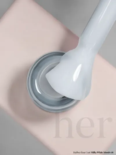 HER Rubber Base Coat MILKY WHITE MOODS 08 12ml