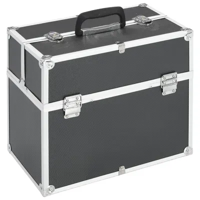 Gossi geanta de cosmetice, negru, 38x23x34 cm, aluminiu