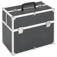 Gossi geanta de cosmetice, negru, 38x23x34 cm, aluminiu