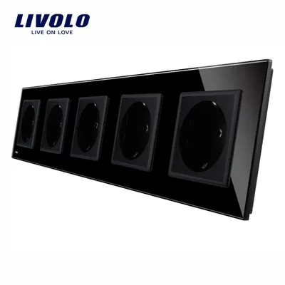 Priza Schuko Cvintupla Negru