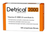 Detrical Vitamina D 2000 UI, 120 comprimate, Zdrovit