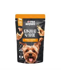 PAN MIĘSKO hrană umedă câini în sos 150 g bucățele curcan și rață