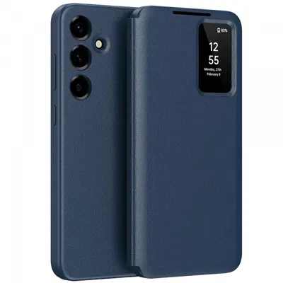 Husa pentru Samsung Galaxy A57 5G, Techsuit, SmartView, Albastra
