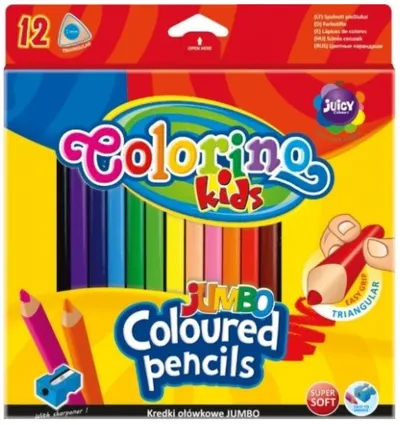 Creioane colorate Colorino Kids – Jumbo, 12 culori