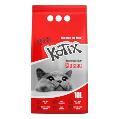 Asternut igienic pentru pisici Kotix, 10 L, fara miros