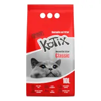 Asternut igienic pentru pisici Kotix, 10 L, fara miros