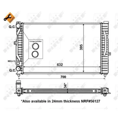 Radiator, racire motor NRF 509504