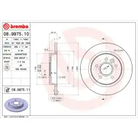 Disc frana BREMBO 08.9975.11