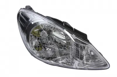 Far dreapta (H4, electric, cu motoras, fundal cromat, fundal transparent) HYUNDAI i10 2008-2011