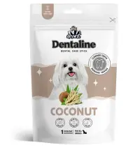Recompense pentru caini Pet s Dessert Dentaline Sticks cu cocos 120 gr