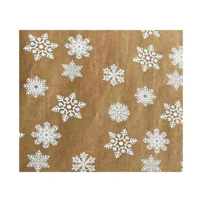 Rola Hartie pentru Ambalat, Model Fulgi de Nea, 70 cm x 180 m
