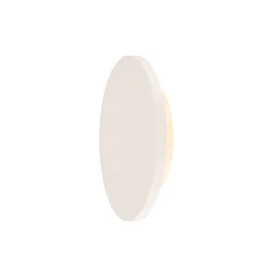 Corp iluminat de perete, aplica, PLASTRA lumina de perete, cu LED-uri, 3000K, rotund ipsos, alb, Ø 30 cm