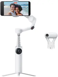 Gimbal pentru smartphone Insta360 - Flow 2 Bundle White Flow2Lite10, alb