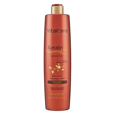 Balsam de Par Vitalcare Keratin Oil, pentru Par Fragil, 250 ml