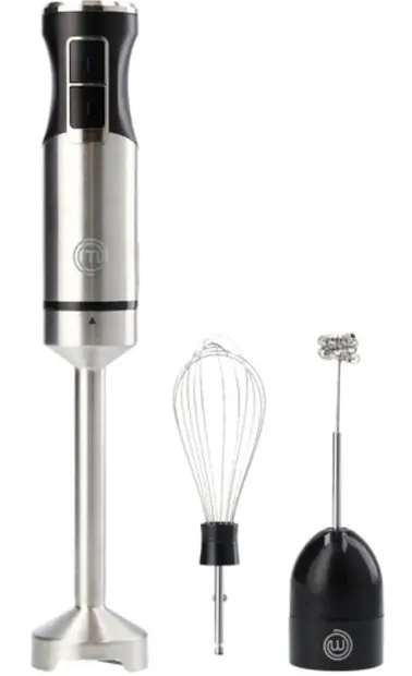 Blender de mână MasterChef - MC ES SDA009, 400W, 2 viteze, argintiu/negru