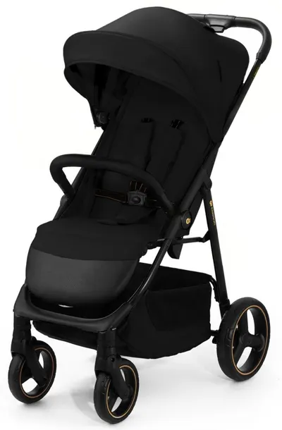 Cărucior de vară pentru bebeluși KinderKraft - Trig 3, Onyx Black
