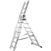 Scara Aluminiu Multifunctionala,3 tronsoane,7 trepte,Rotor KME307