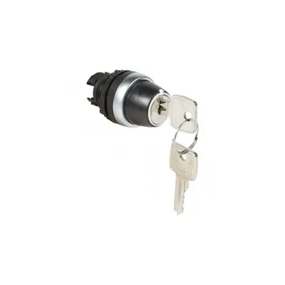 Osmoz non illuminated key selector switch - 3 stay-put positions 90° (key free)