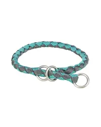 Zgardă câini pui reglabilă XS TRIXIE Cavo 25–31 cm aqua/grafit
