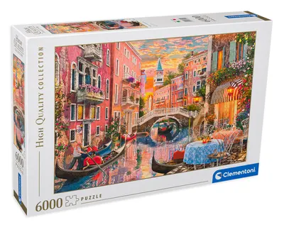 Puzzle Clementoni din 6000 de piese - Venetia la apus de soare, Dominic Davison