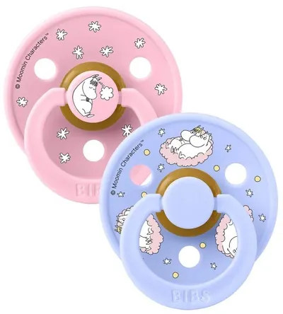 Suzete BIBS - Moomin, 2 buc, 0-6 luni, Dreaming
