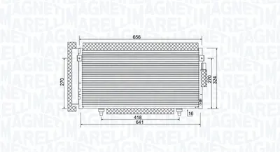 Radiator AC condensator cu uscator potrivit SUBARU FORESTER, IMPREZA 1.5-2.5 01.08-09.13