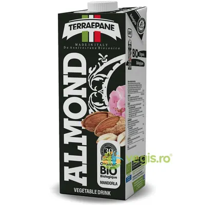 Bautura Vegetala din 8% Migdale Siciliene si Sirop de Agave fara Zahar Ecologic/Bio 1L
