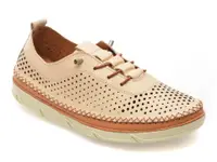 Pantofi GRYXX bej, PM2311, din piele naturala