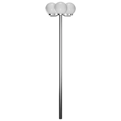 vidaXL Lampă de grădină cu stâlp, 3 lămpi, 220 cm