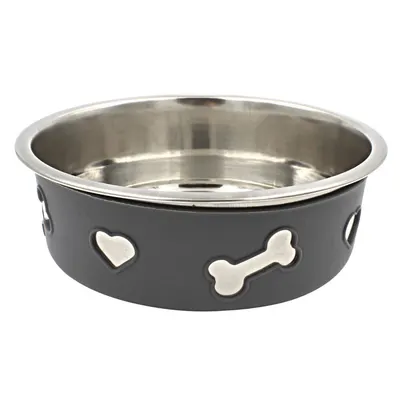 Bol din inox pentru câini 21x7cm