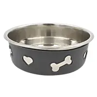 Bol din inox pentru câini 21x7cm